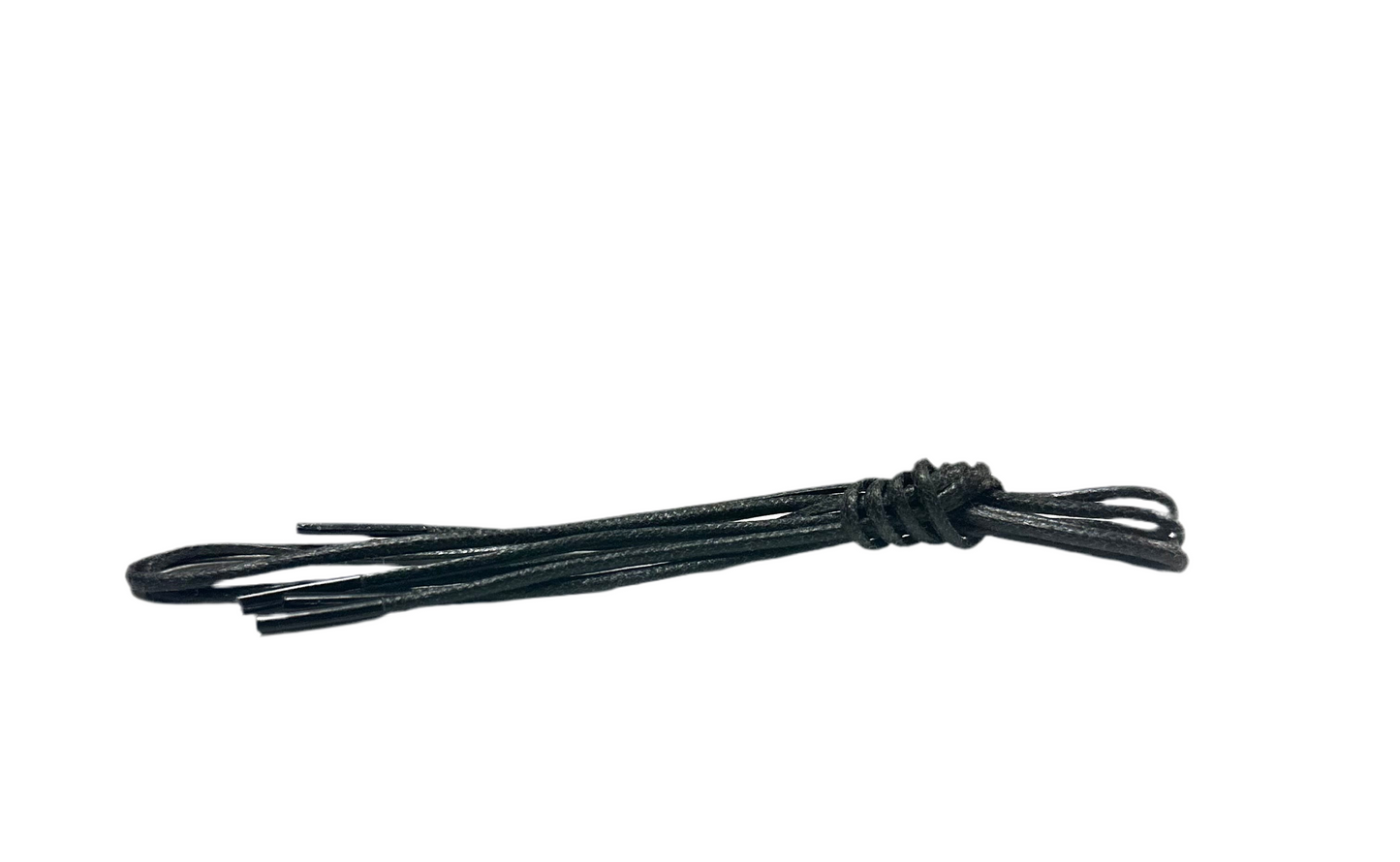 A pair of ALDEN SHOES Laces - Chukka boot 21 inch laces in black, neatly tied together at the center and displayed on a white background.