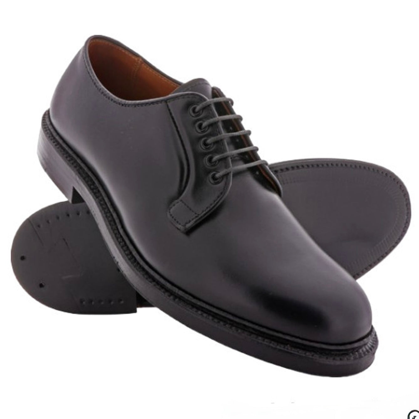 9909 - Black Calfskin Plain Toe Blucher – ALDEN SHOES